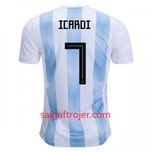 Argentina Fodboldtrøjer Icardi 7 Hjemmebanesæt VM 2018 Argentina Fodboldtrøjer Icardi 7 Hjemmebanesæt VM 2018